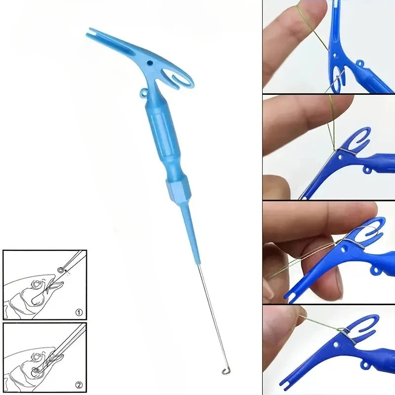Dual purpose fishing hook remover tool with ergonomic design for easy fish hook removal