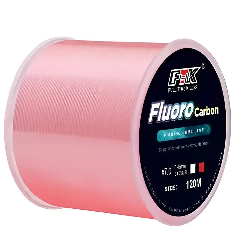 High-performance fluorocarbon fishing line on a spool, ideal for superior casting and durability in fishing