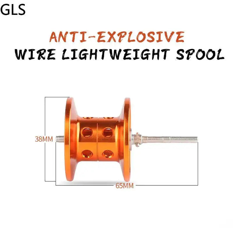 High performance baitcasting reel with anti-explosive wire lightweight spool for effective fishing
