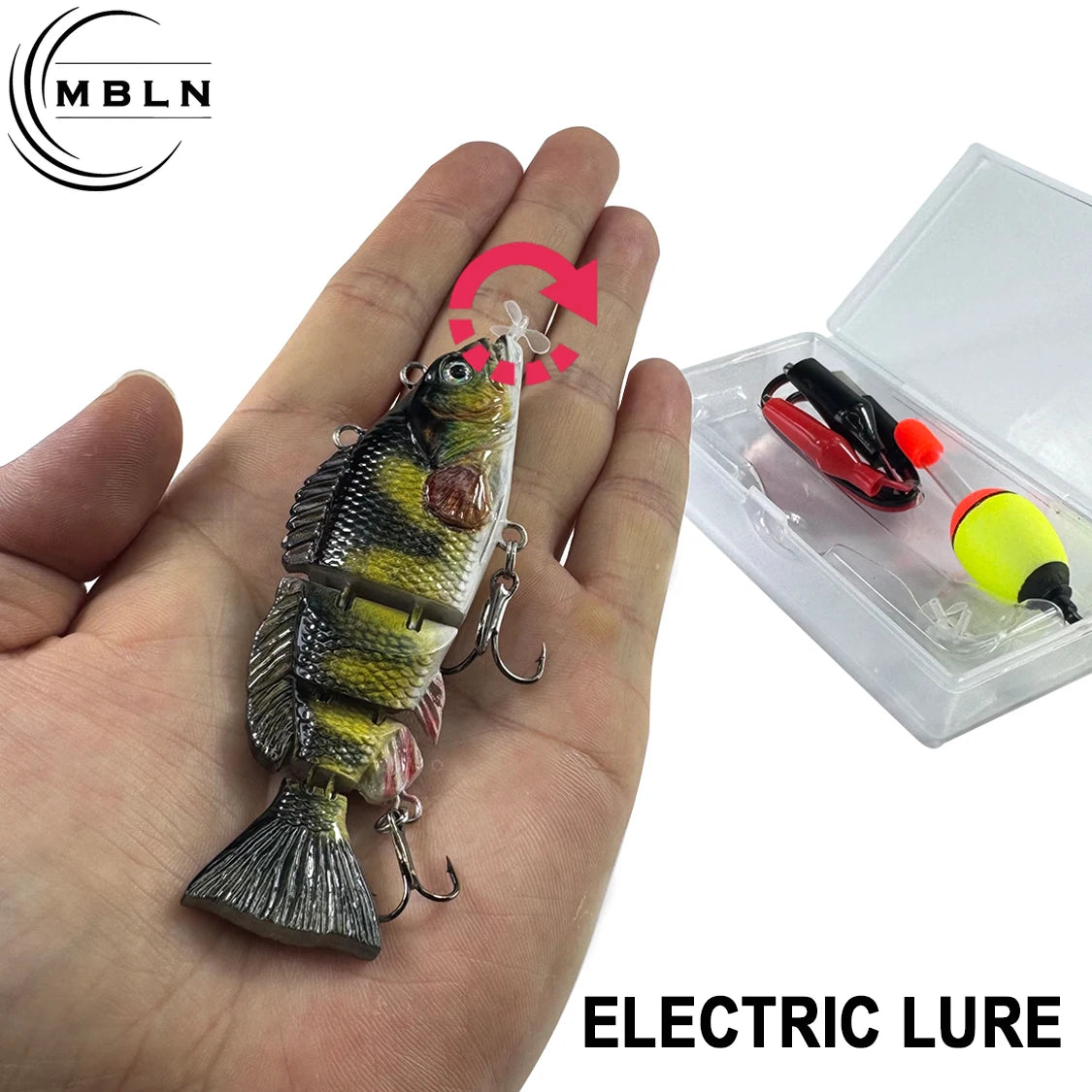 The Fishing Gear Shop auto swimming fishing lure for bass shaped like a realistic fish with hooks