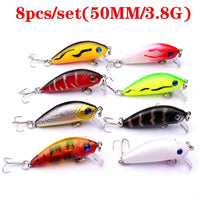 8pcs 50mm 3.8g