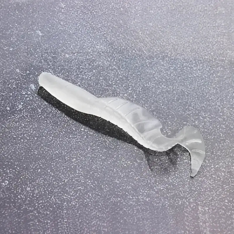 Clear soft bait for bass fishing designed to attract and catch more fish.