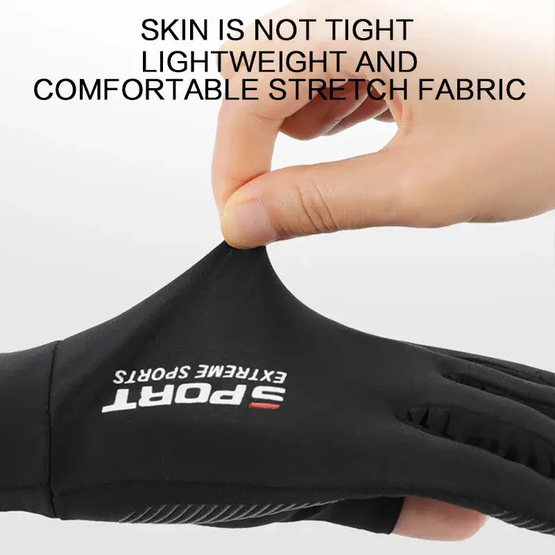 Lightweight anti-UV fishing gloves with comfortable stretch fabric for outdoor anglers
