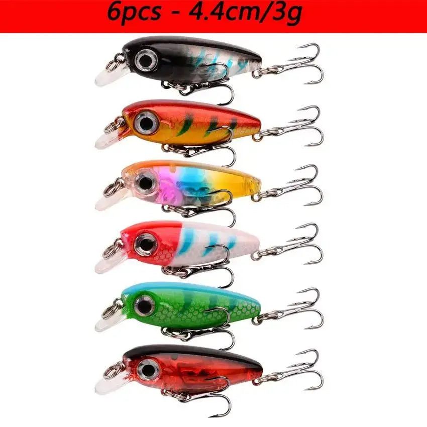 Colorful fishing lures.