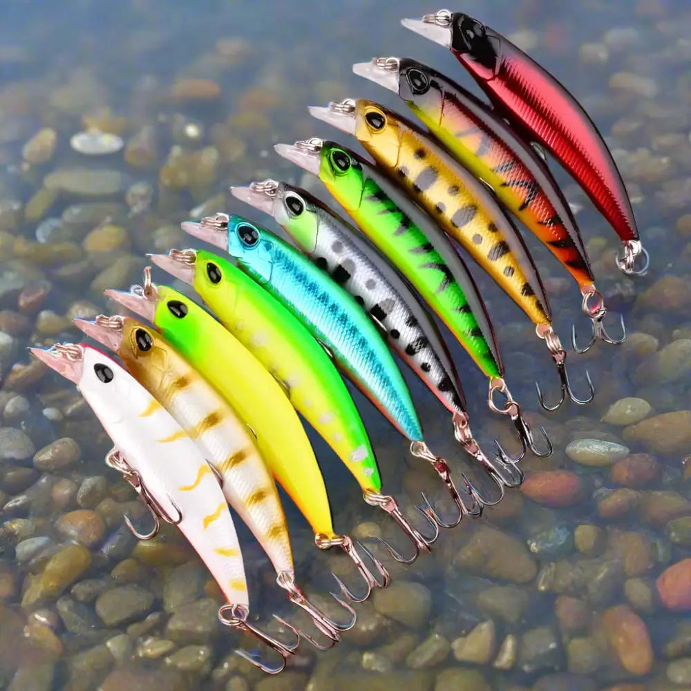 Colorful fishing lures.