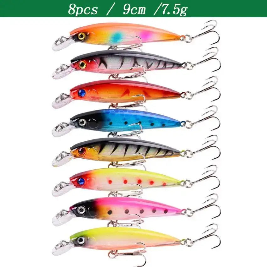 Colorful fishing lures.