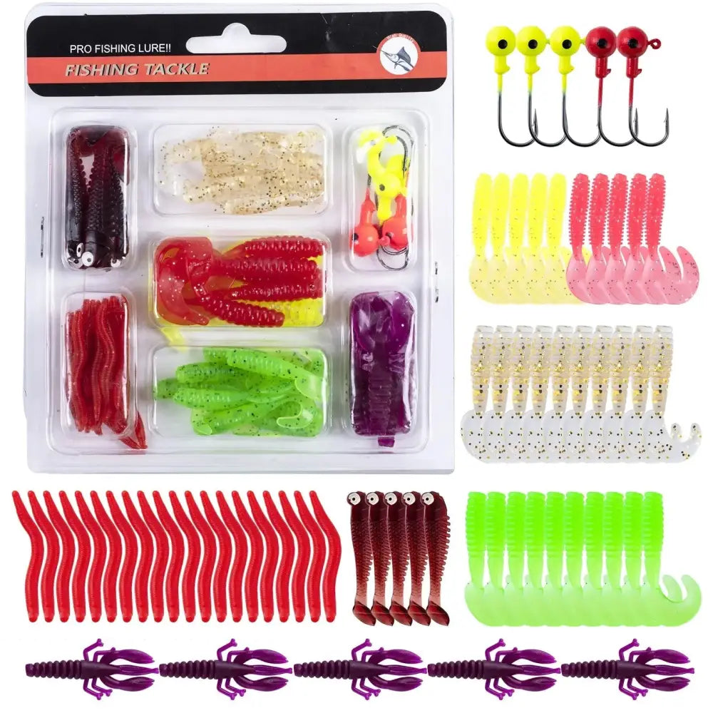 40pc  Soft Lure Kit-The Fishing Gear Shop