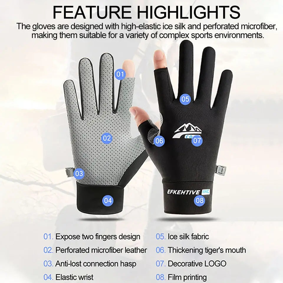 Unisex Ice Fishing Gloves - Warm & Waterproof