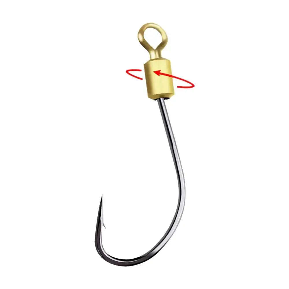 Rotating fishing hook.