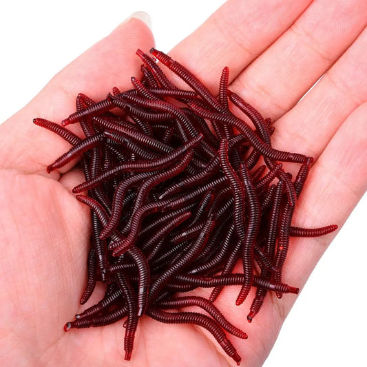 50PCS Artificial Earthworm-The Fishing Gear Shop