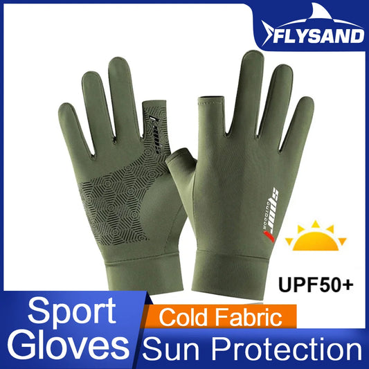 FLYSAND Anti-UV Fishing Gloves for Men and Women