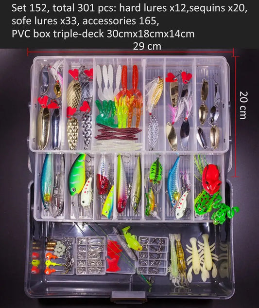 Jumbo Assorted Artifical Fishing Lure Set