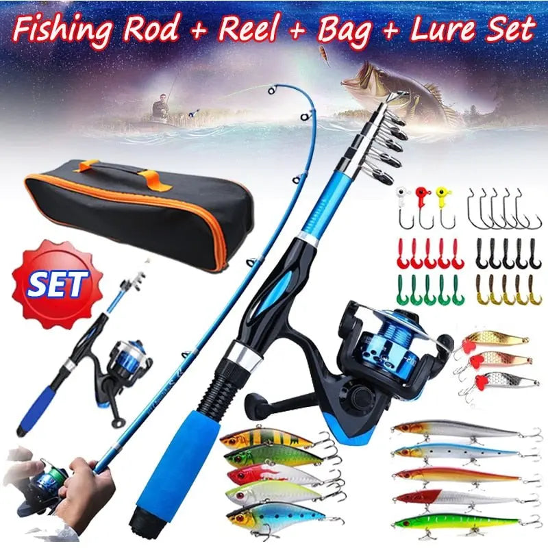 NEW Fishing Rod Kit with fishing lures-The Fishing Gear Shop