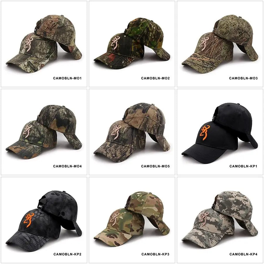 New Camo Baseball Fishing Caps-The Fishing Gear Shop