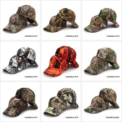 New Camo Baseball Fishing Caps-The Fishing Gear Shop