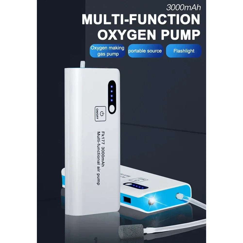 Portable Oxygen Pump for Fishing & Aquariums