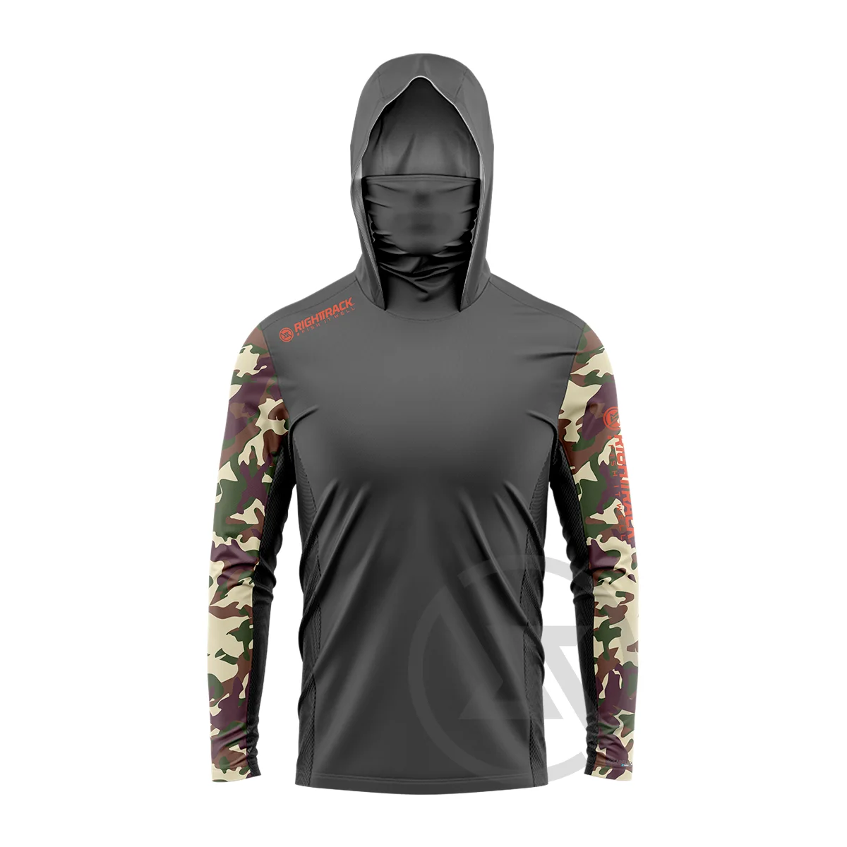 UPF UV Camo Mask Hoodie for Outdoor Adventures