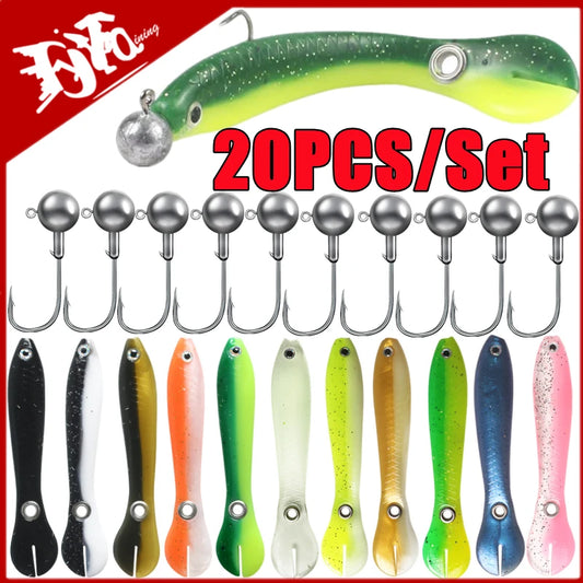 10/20PCS Luminus Soft Fishing Lure