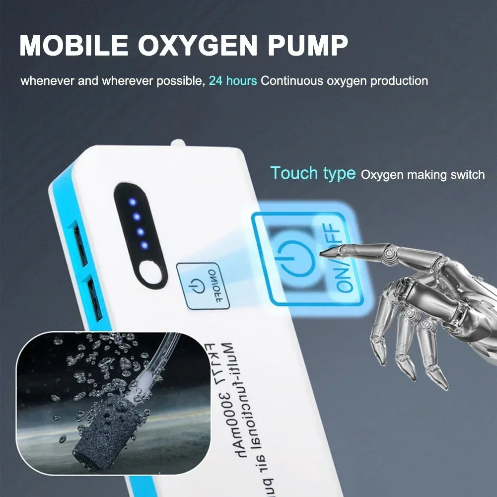 Portable Oxygen Pump for Fishing & Aquariums