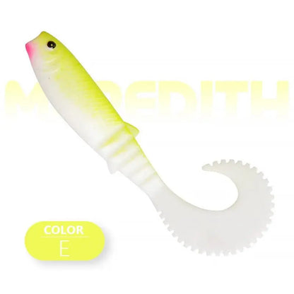 MEREDITH 5pcs Cannibal Curved Tail Fishing Lures