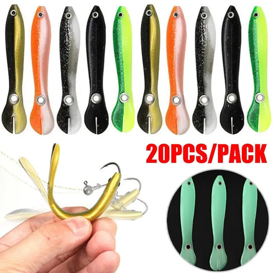 5/10/20PCS Luminous Soft Fishing Lure-The Fishing Gear Shop