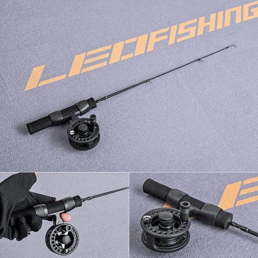 LEO 51cm Portable Ice Fishing Rod and Reel Combo