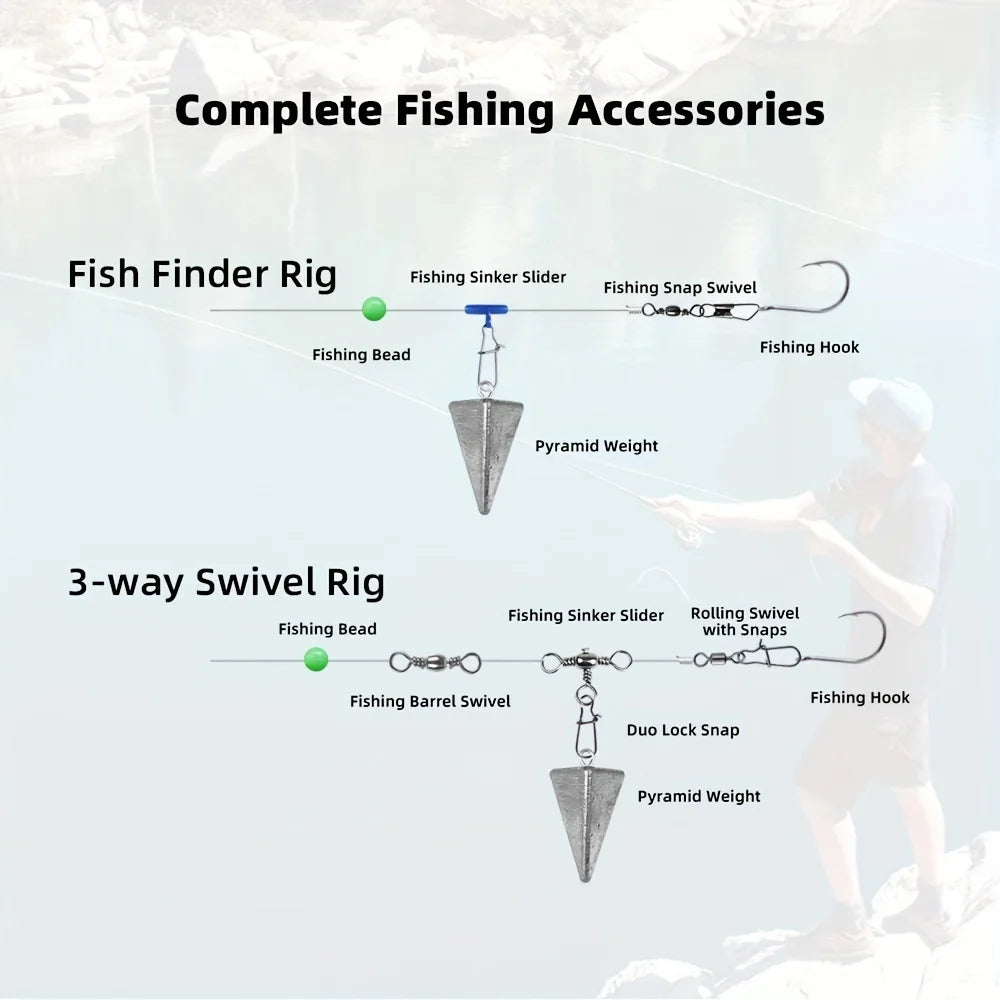 200-Piece Fishing Gear Adapter Kit