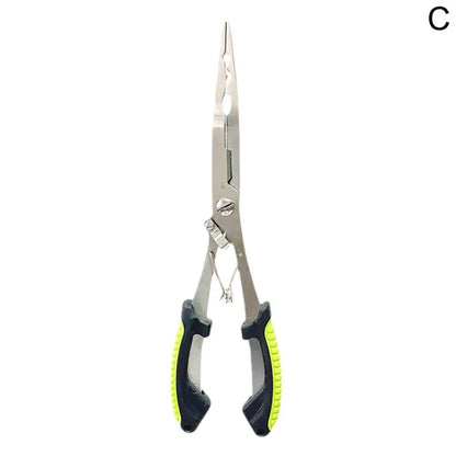 Long Fishing Pliers Tool - Stainless Steel Gripper for Easy Fish Handling