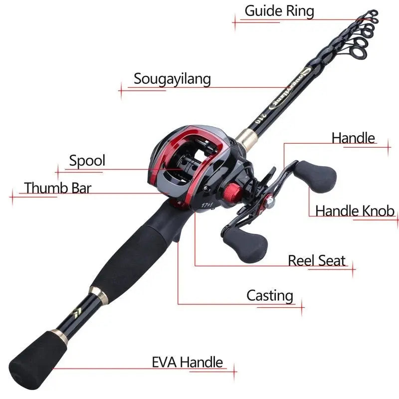 Baitcasting Fishing Rod, lure Combo-The Fishing Gear Shop