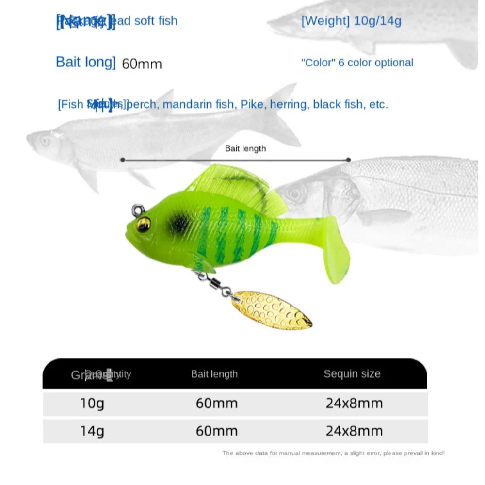 Dark Sleeper Fishing Lures for Perch and Bass