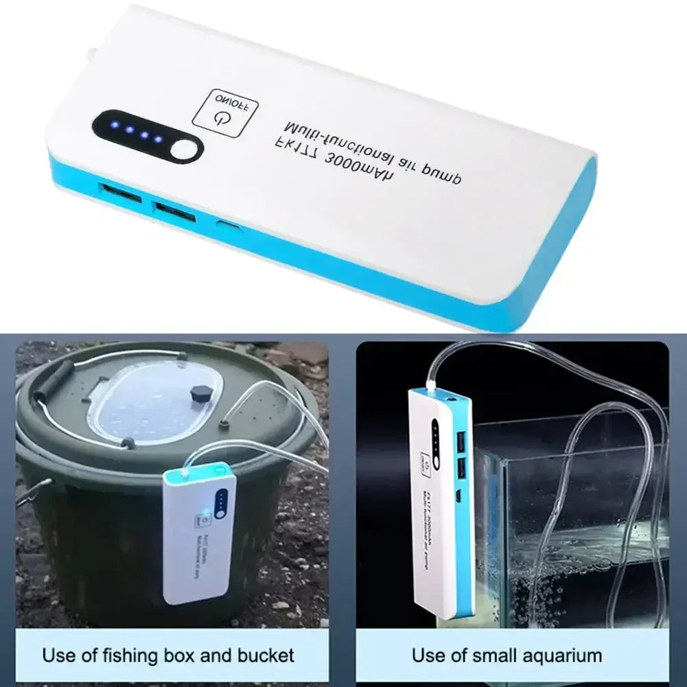 Portable Oxygen Pump for Fishing & Aquariums