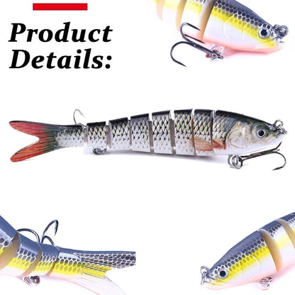 1/3/5 Pc Multi Jointed Fishing Lure