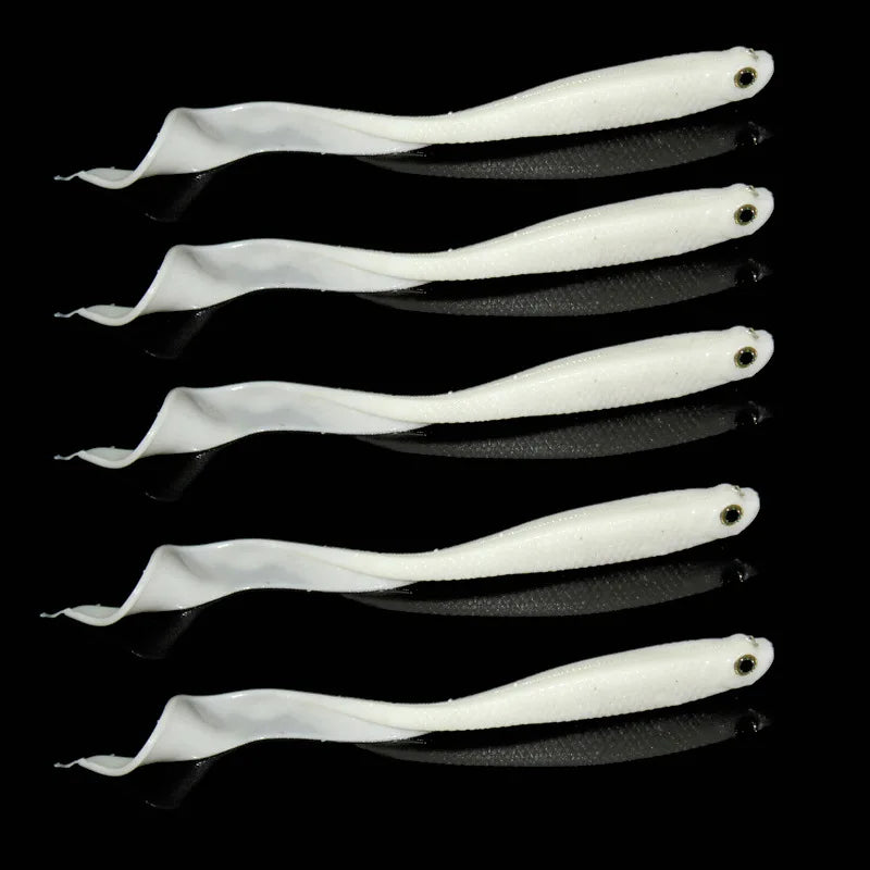 Wave Tail 12cm Soft Lure Bait - 5 Pack