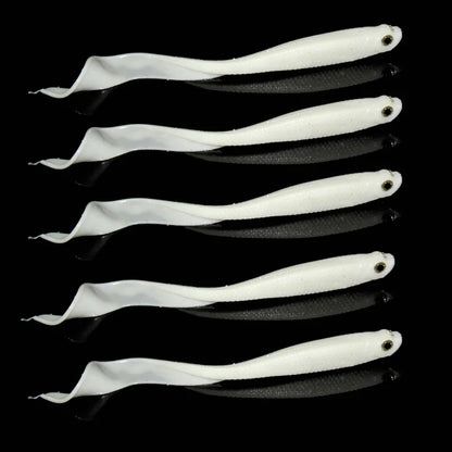 Wave Tail 12cm Soft Lure Bait - 5 Pack