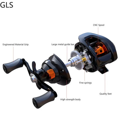 GLS Lightweight Baitcasting Reel-The Fishing Gear Shop