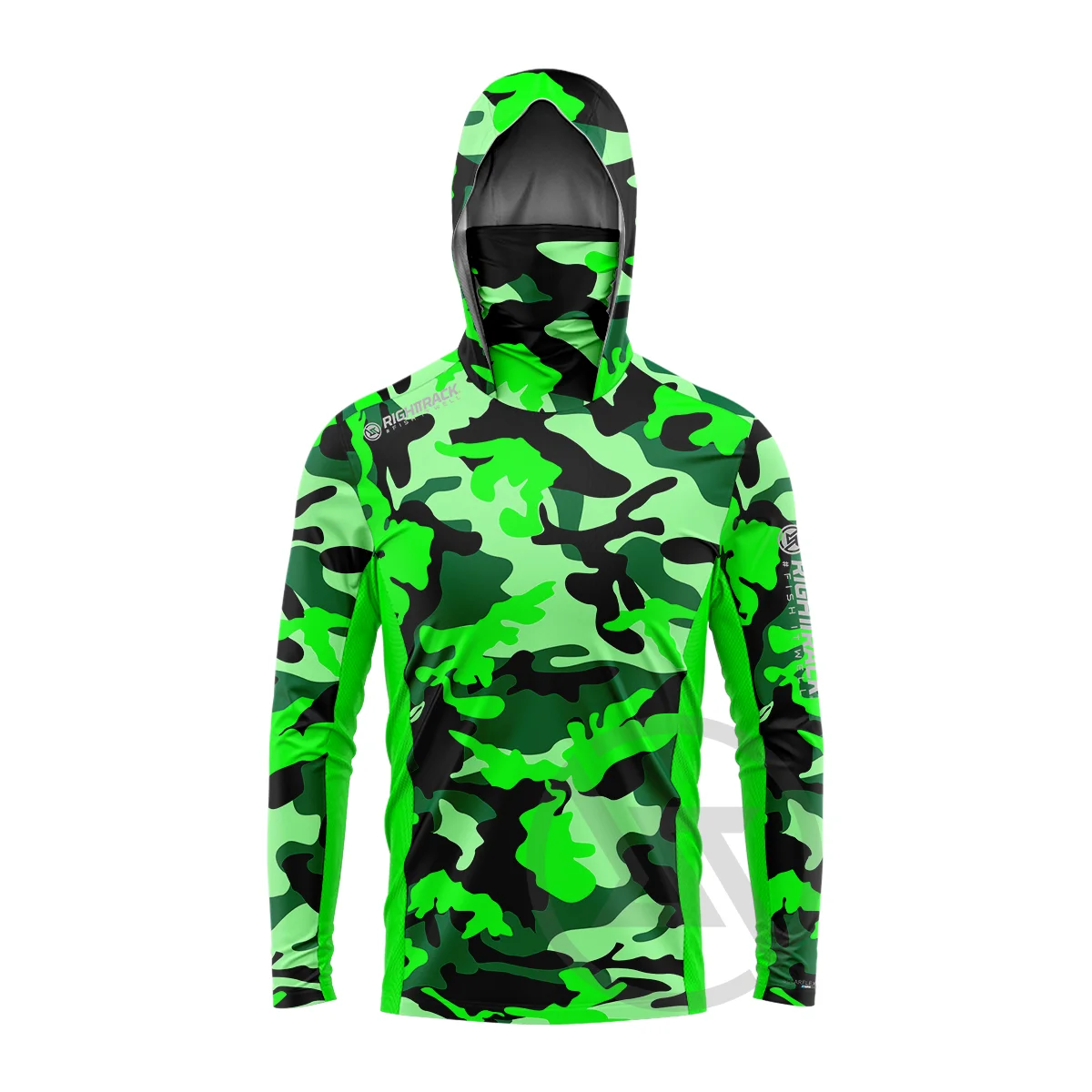 UPF UV Camo Mask Hoodie for Outdoor Adventures