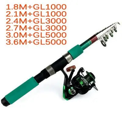 Telescopic Fishing Rod and Reel combo-The Fishing Gear Shop