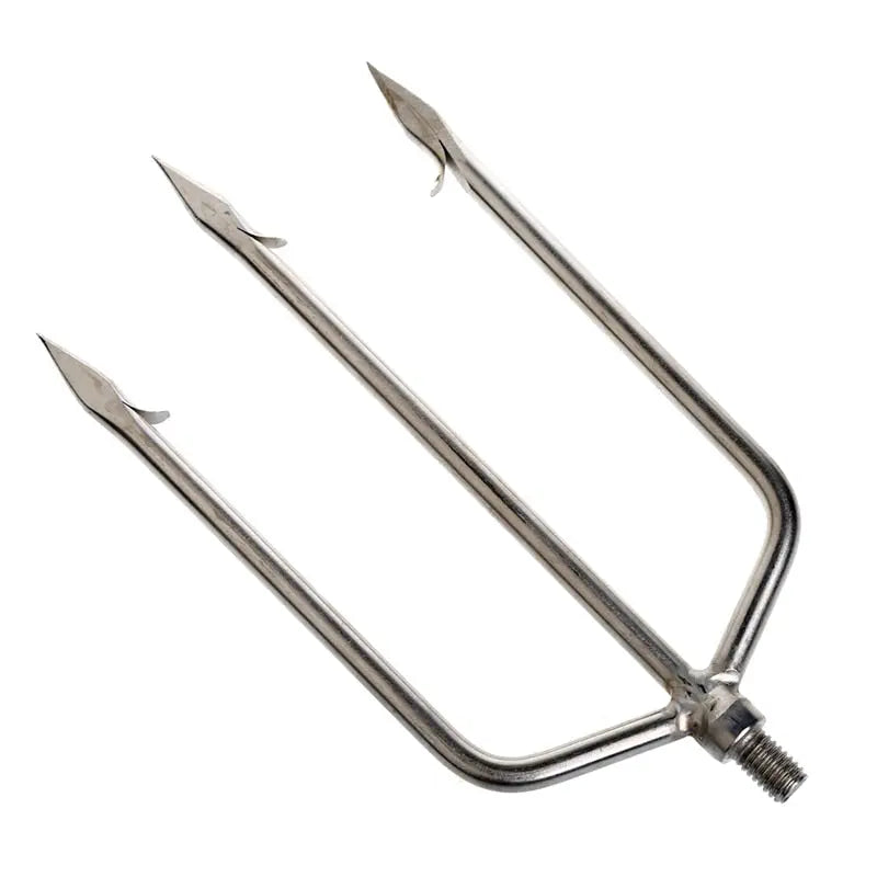 Stainless Steel 3 Prong barged Ice Fishing Spear.