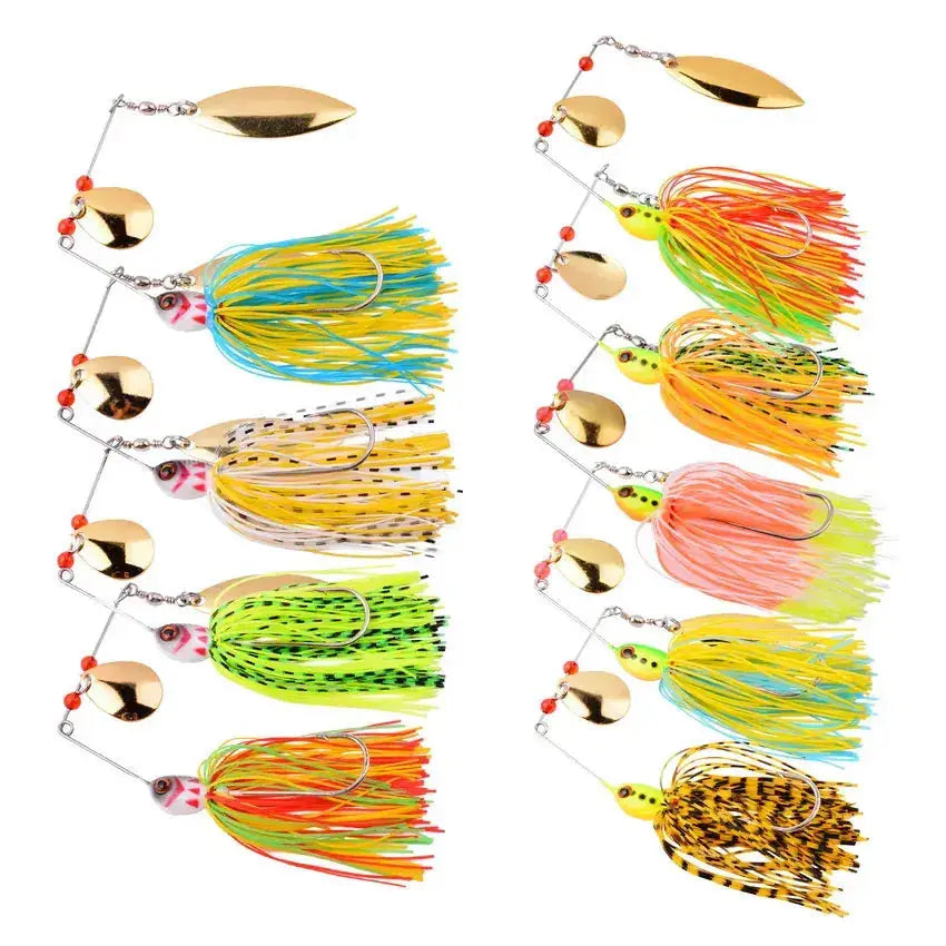 Fishing Lures -  4-8 or 9-Pc Spinnerbait Set