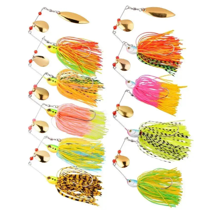 Fishing Lures -  4-8 or 9-Pc Spinnerbait Set