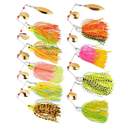 Fishing Lures -  4-8 or 9-Pc Spinnerbait Set