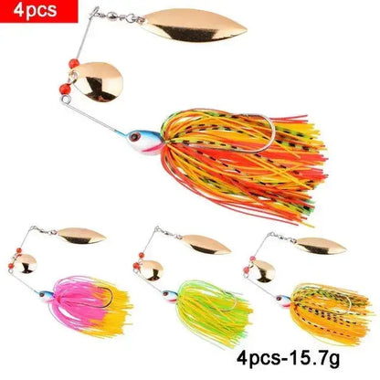 Fishing Lures -  4-8 or 9-Pc SpinnerbaitSet