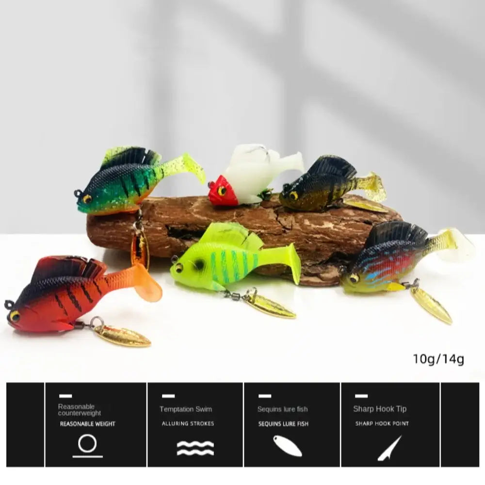 Colorful fishing lures.