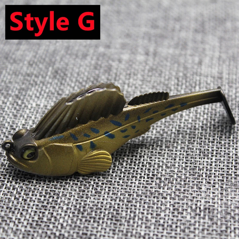 Dark sleeper soft lure set featuring realistic design for effective fishing in various conditions