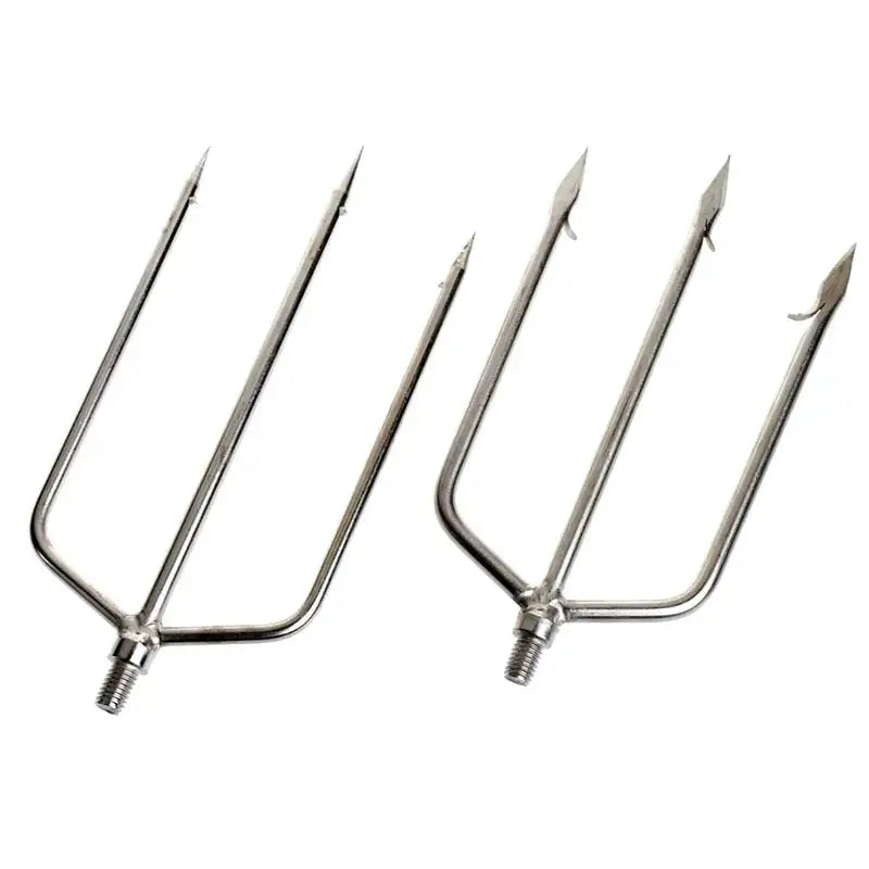 Stainless Steel 3 Prong barged Ice Fishing Spear.