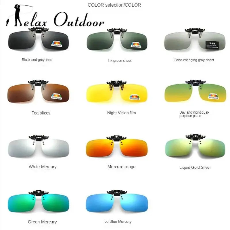 Fishing Apparel - Polarized Clip On Sunglasses