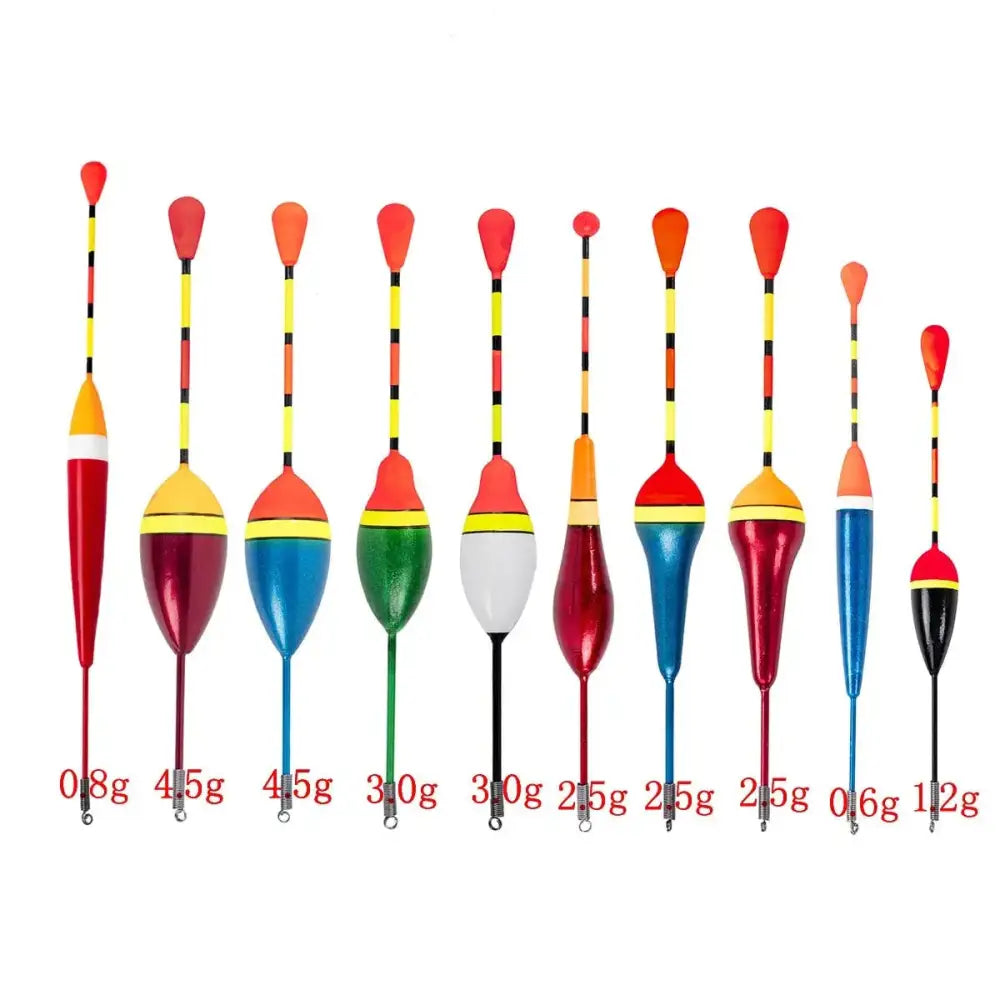 Colorful fishing floats.