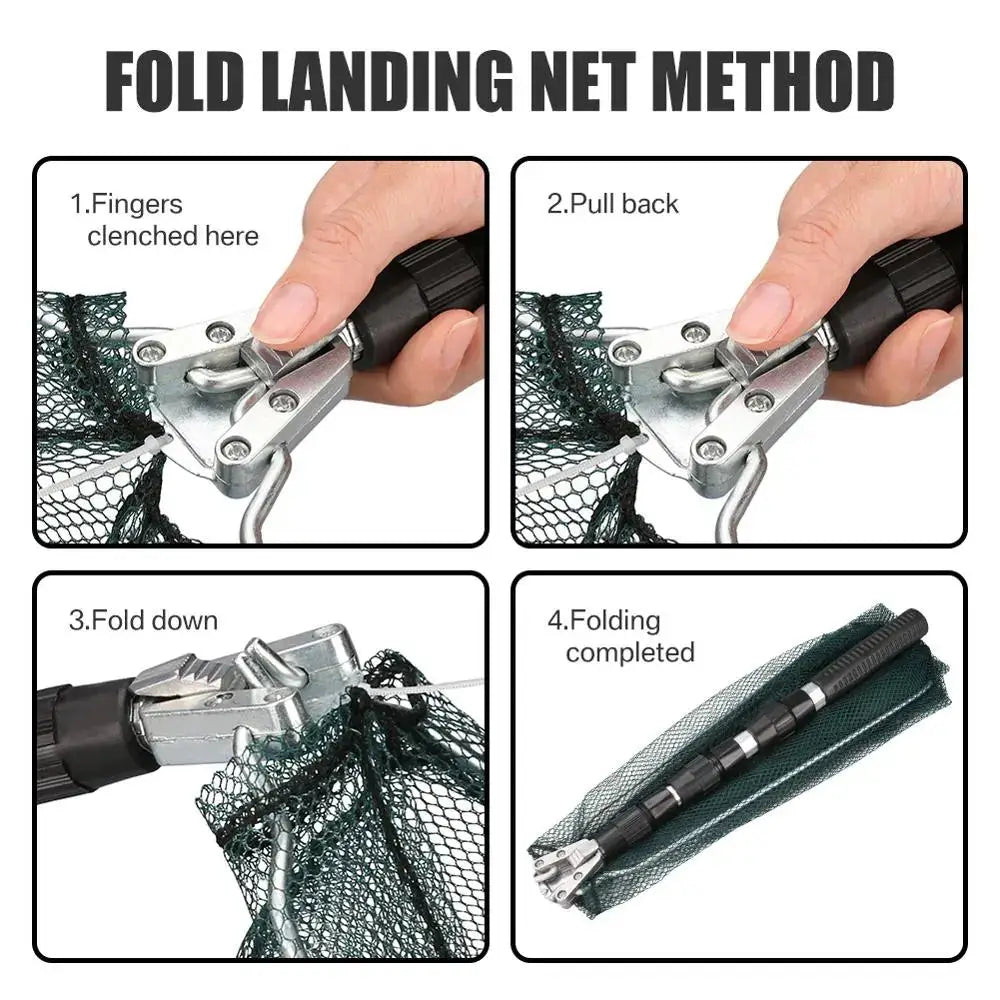 Folding Nylon Landing Net-The Fishing Gear Shop