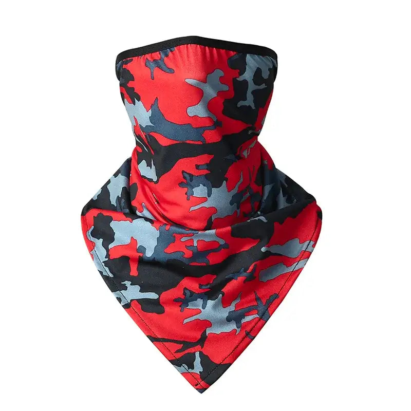 Ice Silk Scarf Gaiter - UV Protection for Outdoor Adventures - Red01 - fishing apparel