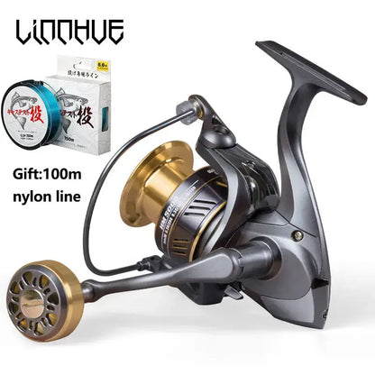 LINNHUE Precision Spinning Reel - Ultimate Fishing Companion - HM metal grip / 5000 Series - Fishing Reels